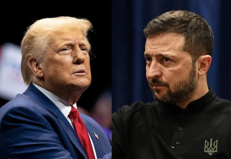 Trump and Zelensky in conversation