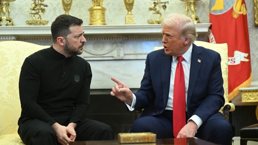 Zelensky and Trump discussing actions