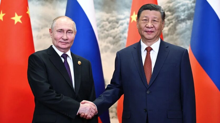 China and Russia symbolically embrace