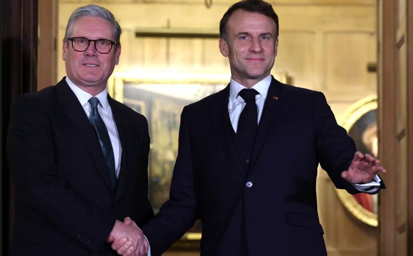 Macron, Starmer, Zelensky in America